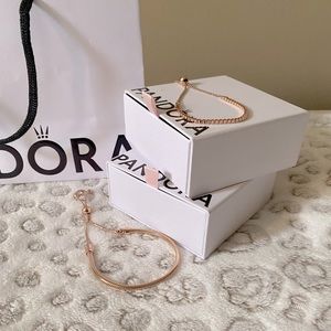 Pandora Rose Gold Slider Bracelets